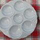 Set of 4 Sarreguemines art deco seafood plates