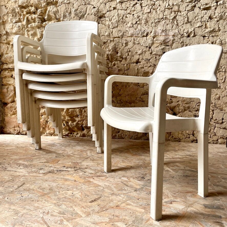 6 Outdoor PVC Chairs - Pleasure Flair