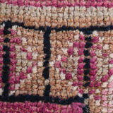 3x10 pastel pink & blue vintage rug
