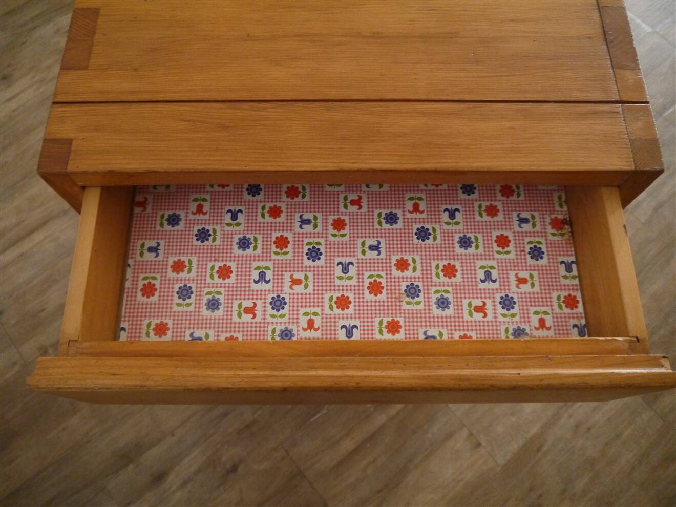 Wooden console table from Maison Regain, 1970