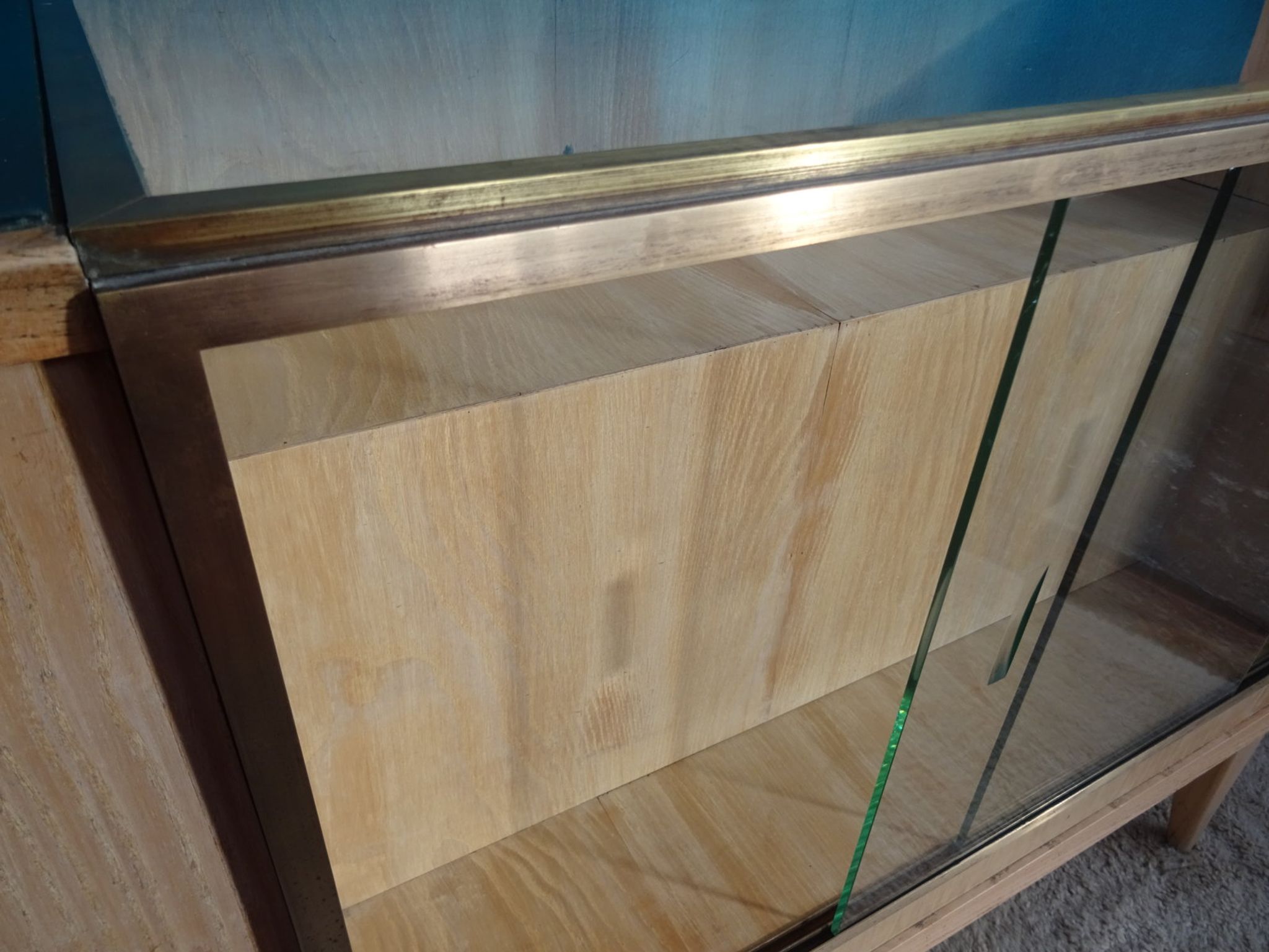 Comptoir vitrine d'horlogerie années 50