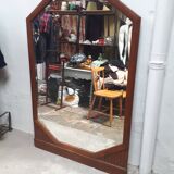 Wood mirror carved art deco 1930