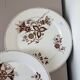 4 assiettes plates Sarreguemines modèle Danois