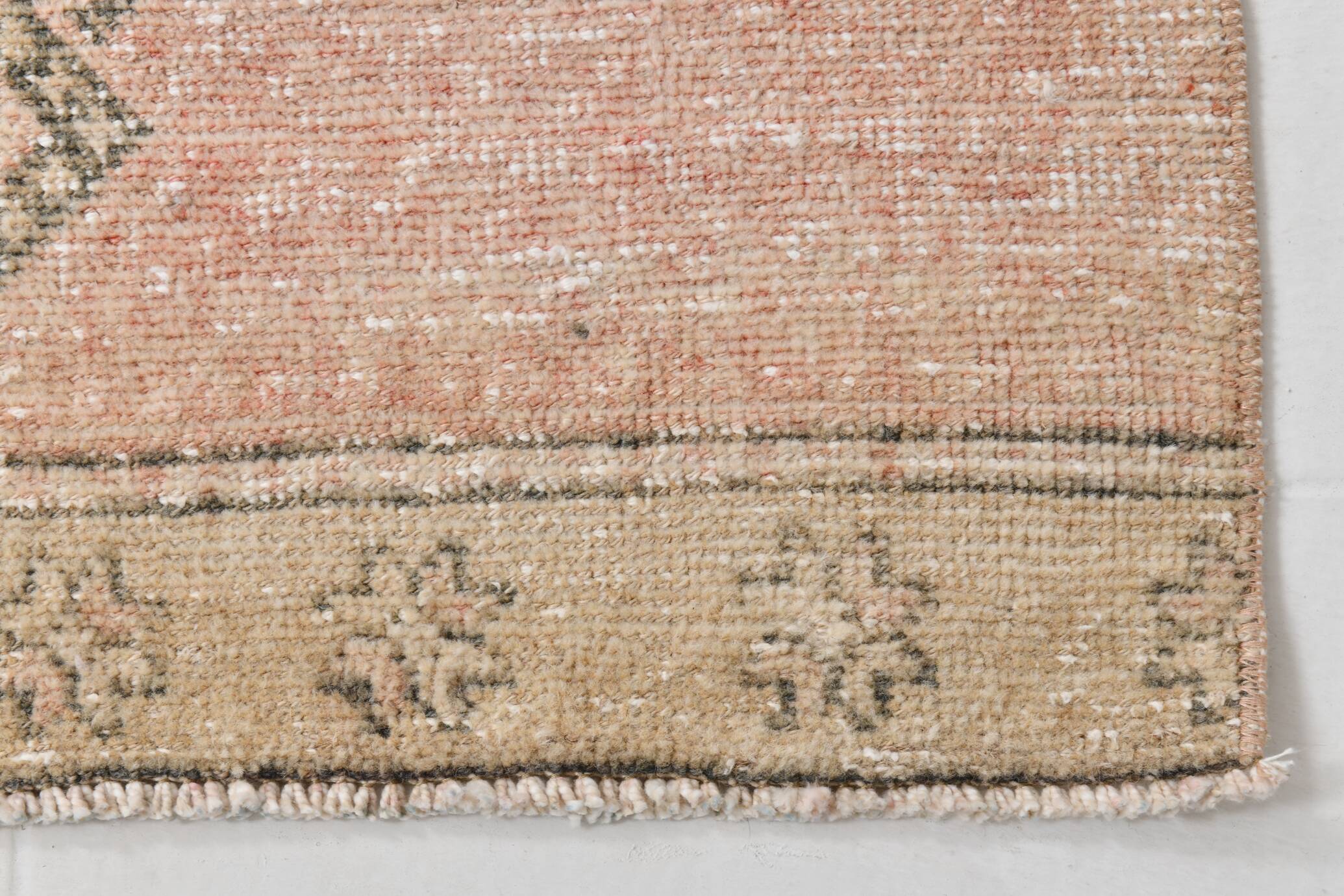 3x12 Vintage Oushak Runner Rug, Antique Rug, Hallway Runner Rug, 82x365Cm