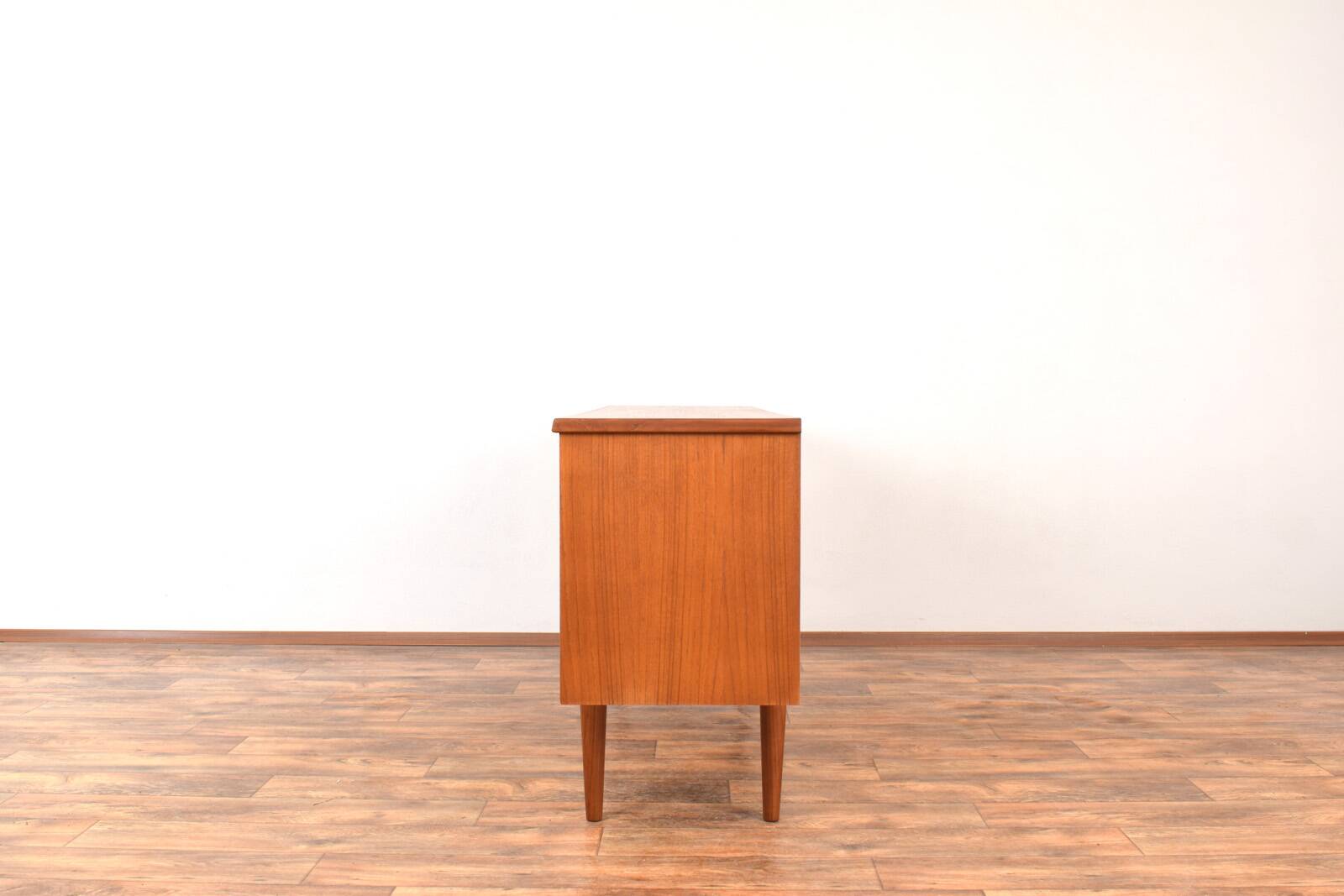 Mid-Century Op-Art Hand-Painted Teak Sideboard by Gustav Bahus, 1960s