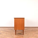 Buffet en teck peint à la main de style Op-Art du milieu du siècle par Gustav Bahus, années 1960