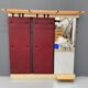 Vintage Wall-Mounted Hallway Panel with Hooks, Mirror & Shelf, 1960s