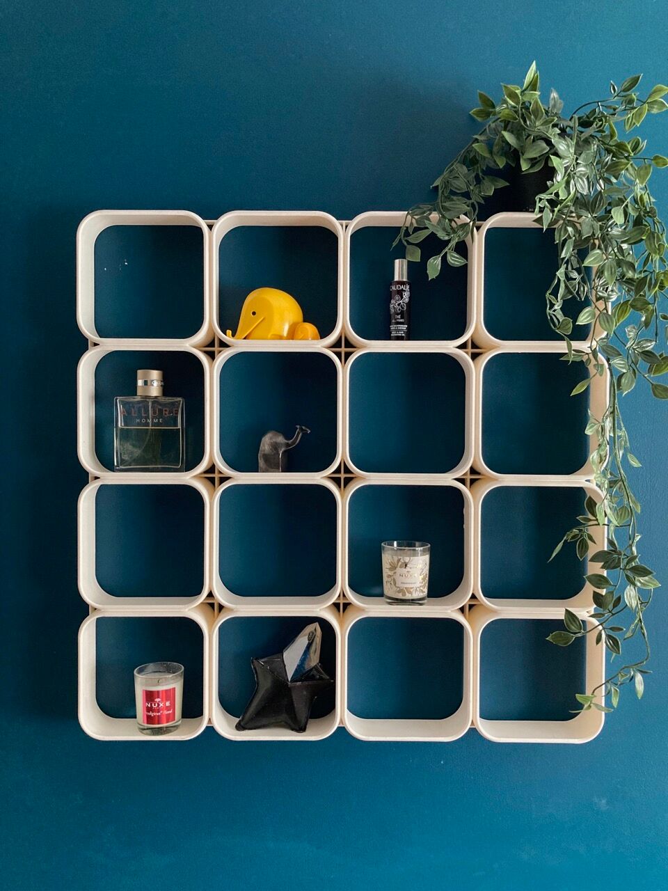 White 70's plastic module shelf