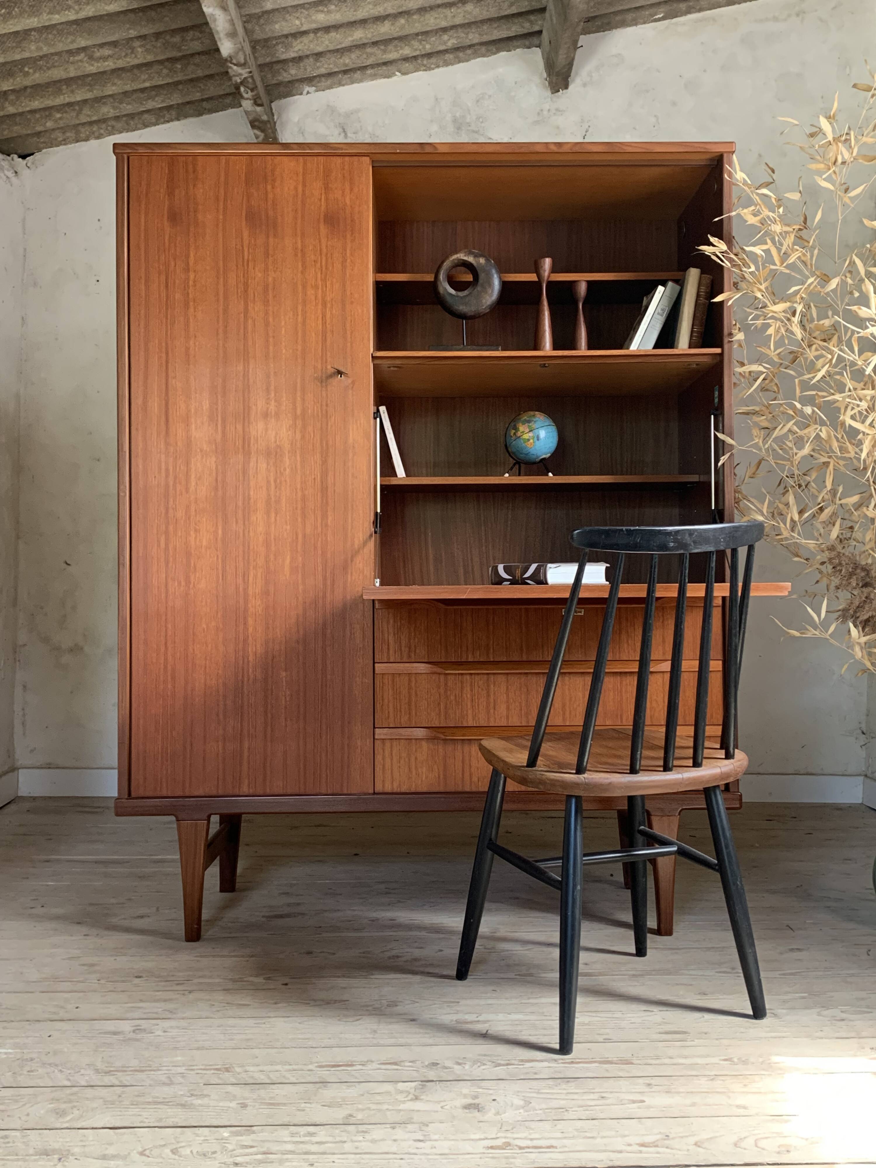 Vintage Scandinavian teak wardrobe