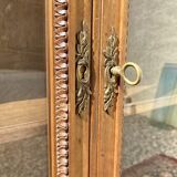 Louis XVI-style walnut library showcase