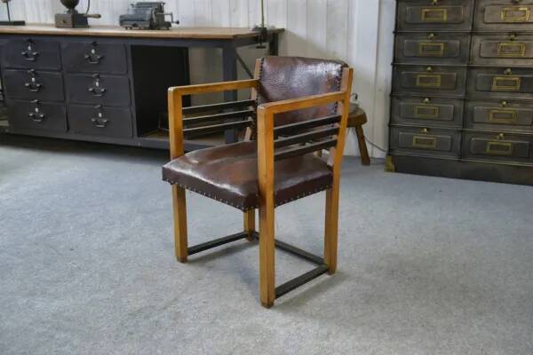 Fauteuil moderne cuir 1940’s