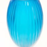 Vase en verre turquoise ancien