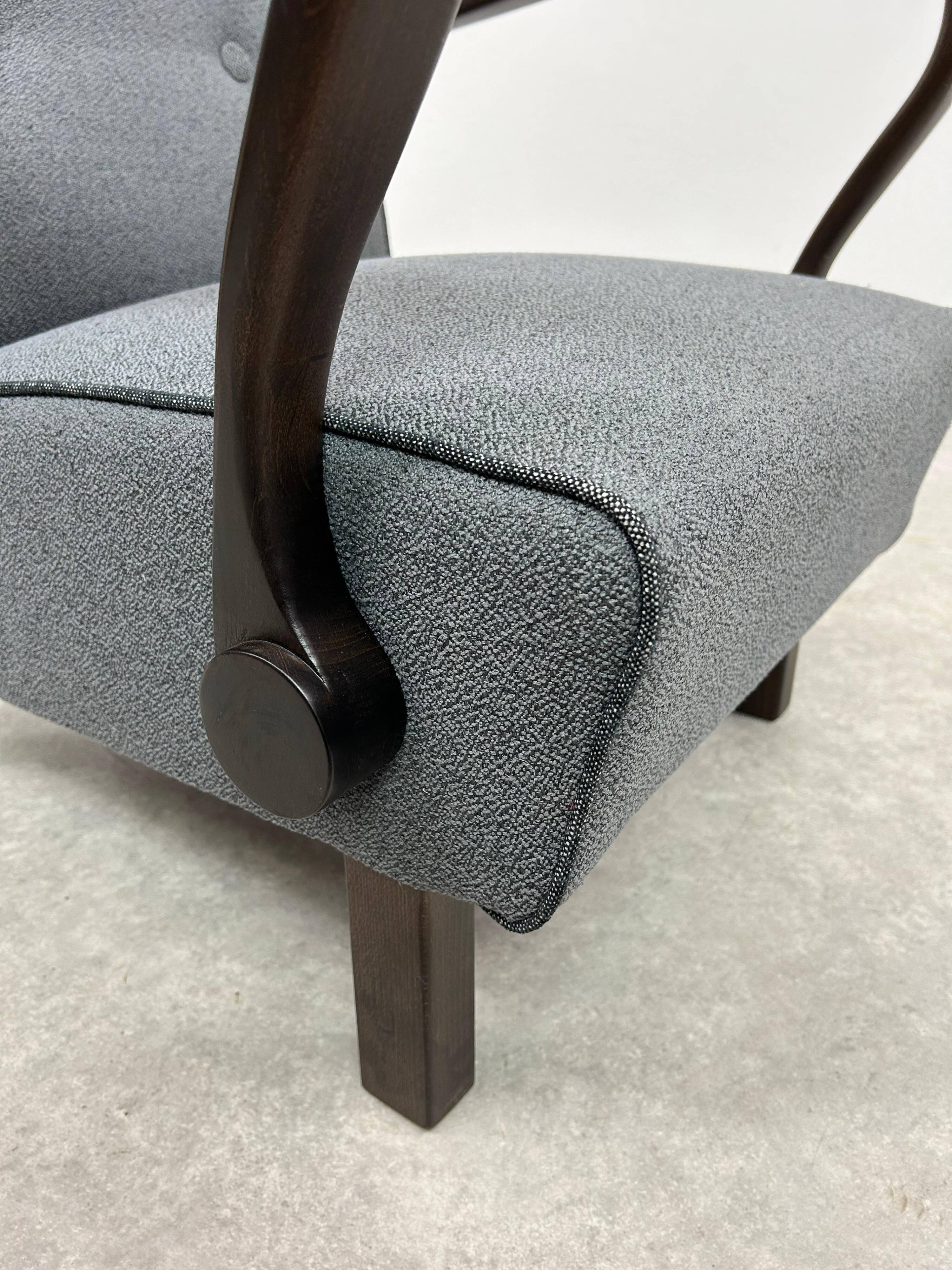 Fauteuil Art déco H320 par J.Halabala pour UP Závody