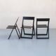 Three Pliaviva folding chairs by Marc Berthier and Alain Chauvel for Magis Italy 1980