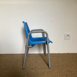 Vintage blue school chair