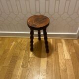 Rustic wooden stool