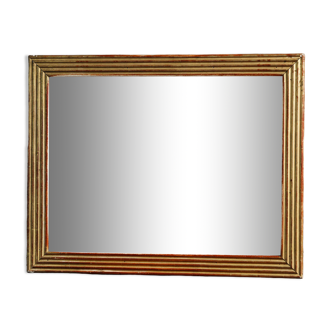 Art deco mirror, gilded with leaf 68x85cm