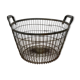 Old metal harvest basket