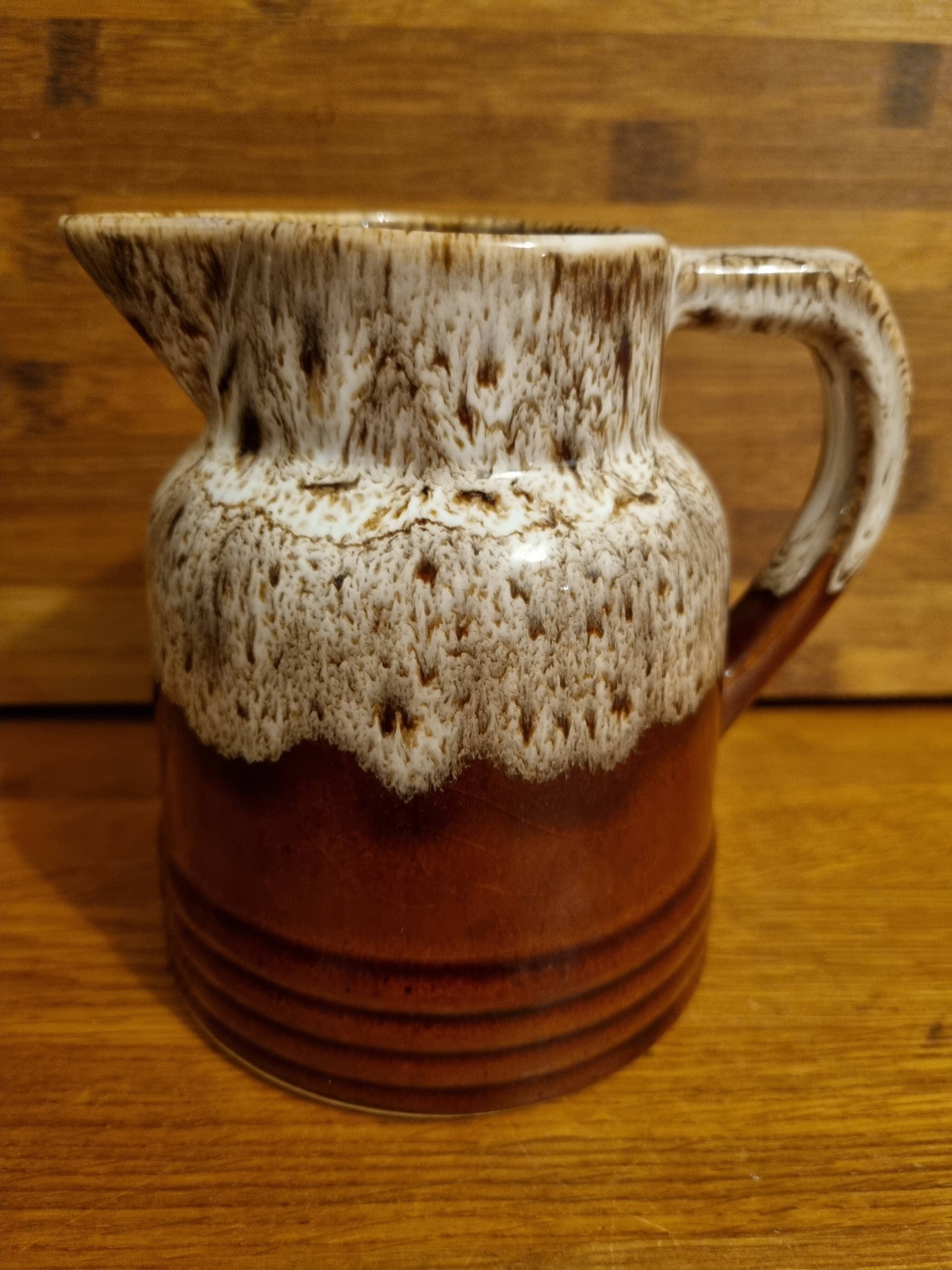 Vintage pitcher in flamed stoneware 50cl