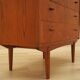 Bureau secrétaire en teck, design danois, années 1970, fabricant : AG Spejl Kobberbes