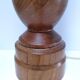 Vintage solid oak lamp base stamped H.44 cm