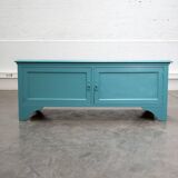 Meuble bas en bois peint