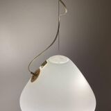 White glass pendant " Capsule " designed by Ross Lovegrove for Artemide. Italy 2010