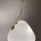 White glass pendant " Capsule " designed by Ross Lovegrove for Artemide. Italy 2010