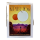 Impression lithographique de la planète kepler-16b issue de la série "visions du futur"