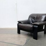 Postmodern German brutalist lounge chair by Rolf Benz for Musterring, 1990s.