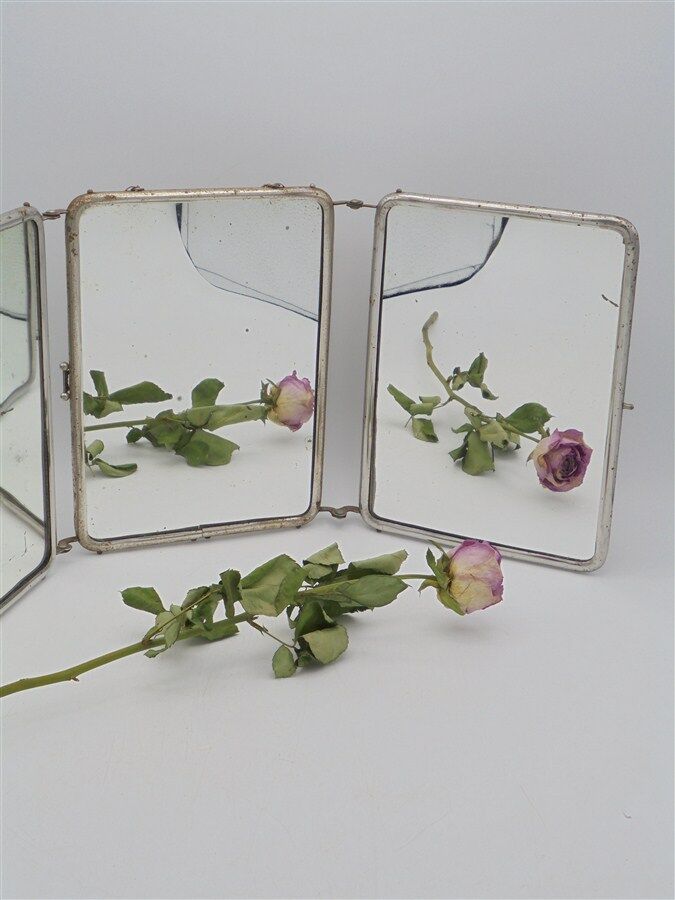Triptych mirror 22 x 51.5 cm
