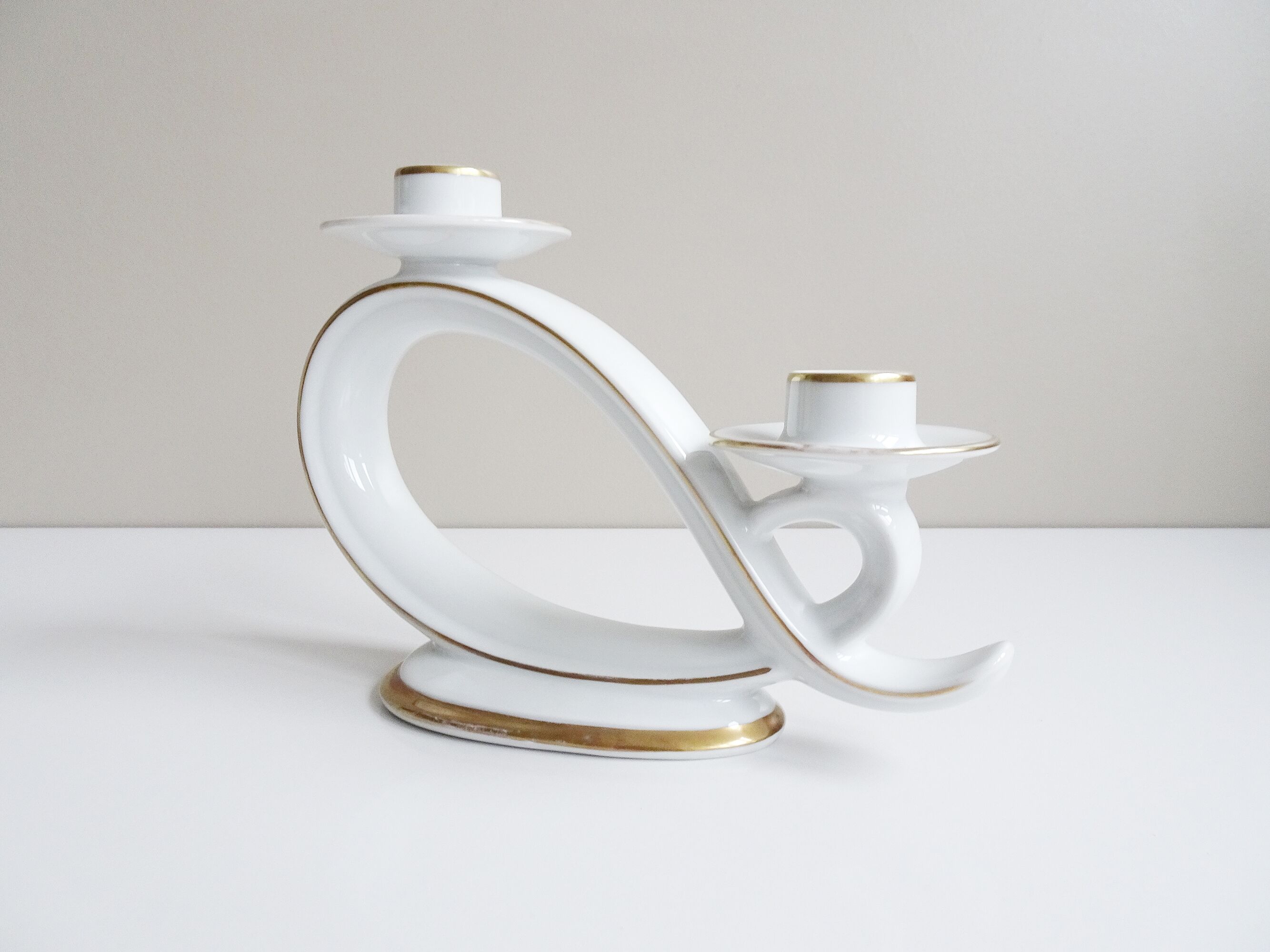 Porcelain candlesticks from Hutschenreuther