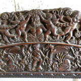 Spanish Renaissance mirror oak XIXth 137cm