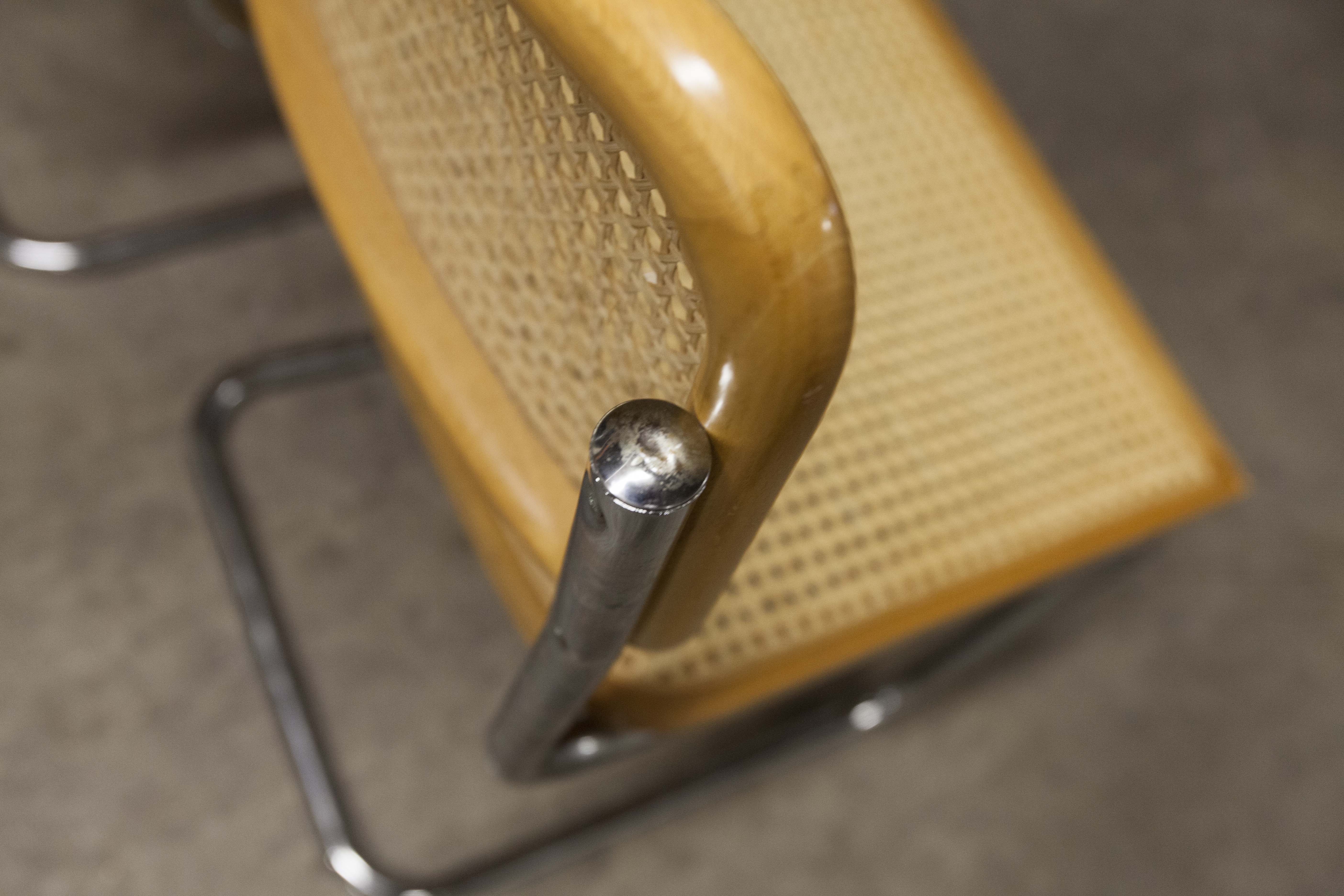 Lot of 4 chairs B32 by Marcel Breuer