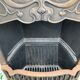 Open cast iron fireplace, Art Nouveau style