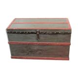 Old chest trunk wood studded