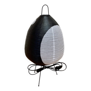 Black lamp "paper and metal design".