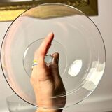 Two giant champagne tasting glasses Baccarat