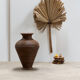 Curved rattan floor vase, Italy 1970.