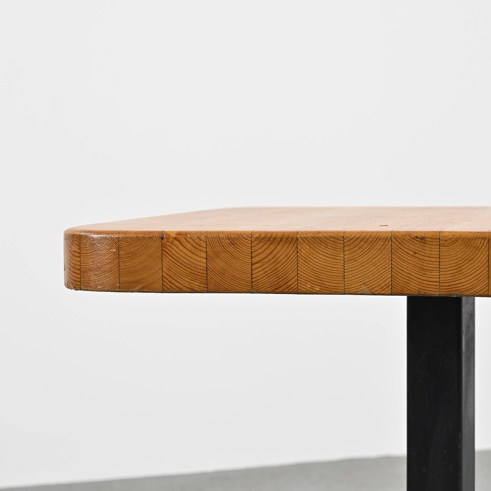 Square table by Charlotte Perriand, Les Arcs circa 1973