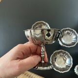 Set of vintage ice cream cups
