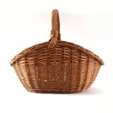 Caramel rattan basket