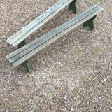 A pair of vintage childrens bench