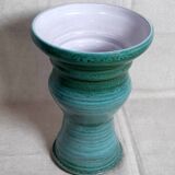 Turquoise ceramic vase Entrevaux