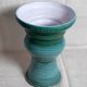 Turquoise ceramic vase Entrevaux