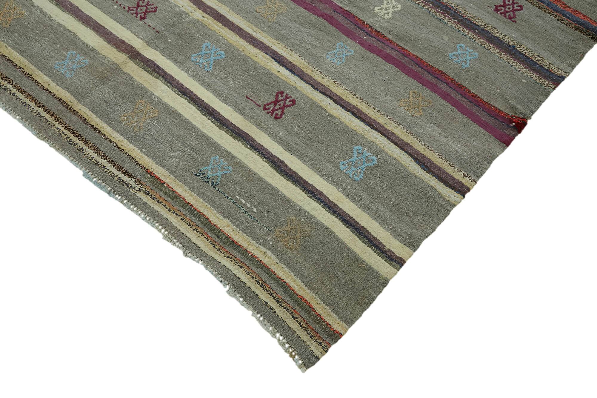 Turkish Handmade Vintage Anatolian Kilim 148 cm x 250 cm