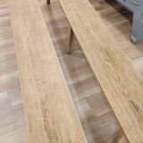 Two oak farm benches