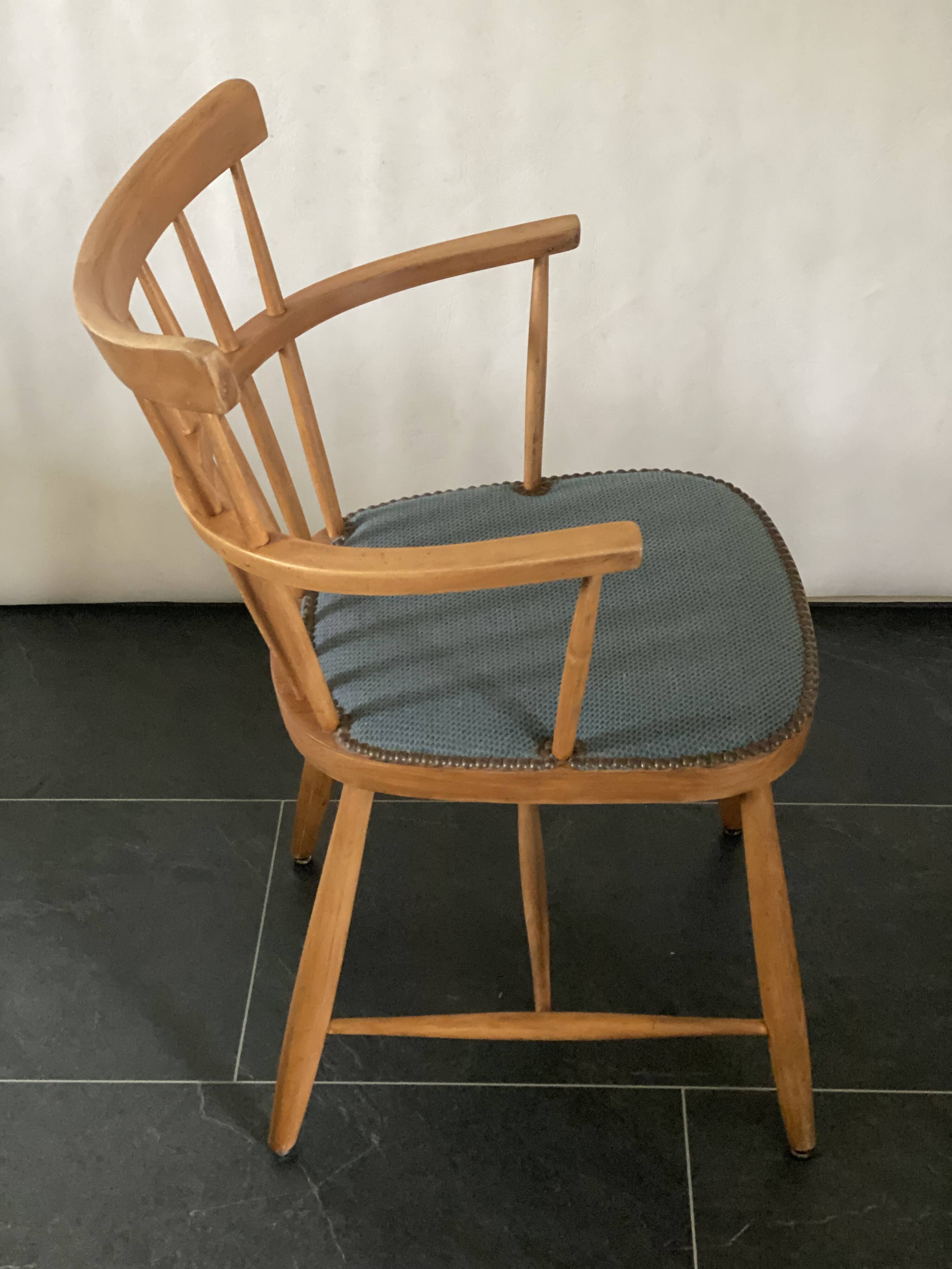 Chaise de bureau par Helmut Lubke du milieu du siècle