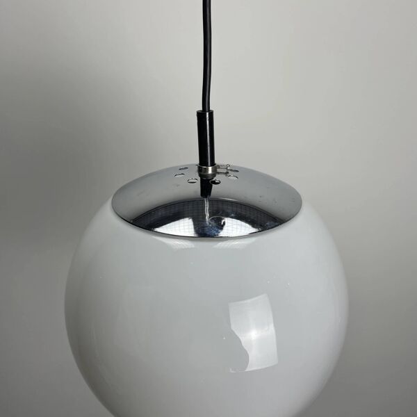 Suspension globe cascade MIST par RAAK Amsterdam ‘Ochtendnevel’, lampe suspension, 1970