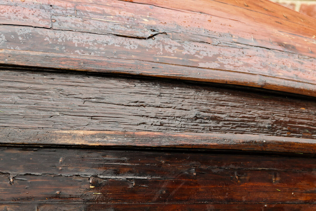 Ancient Picardy boat in solid wood